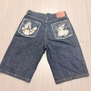 Rare Vintage‎ Patchwork RMC Geisha Bondage denim shorts
